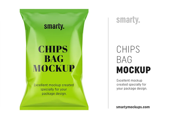 Chips Food Bag Mockups