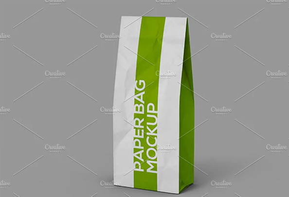 Paper Bag Mockup Design Template