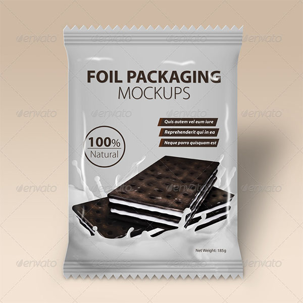 Foil Packaging Mockups Design