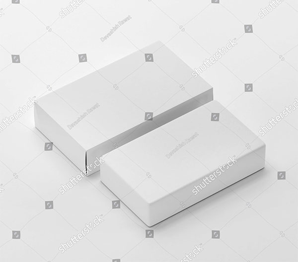 Blank Soap & Box Packaging Mock-Up Template
