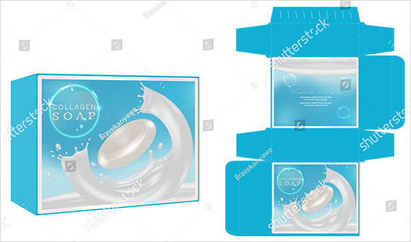 Cosmetic Packaging Soap Box Design Template