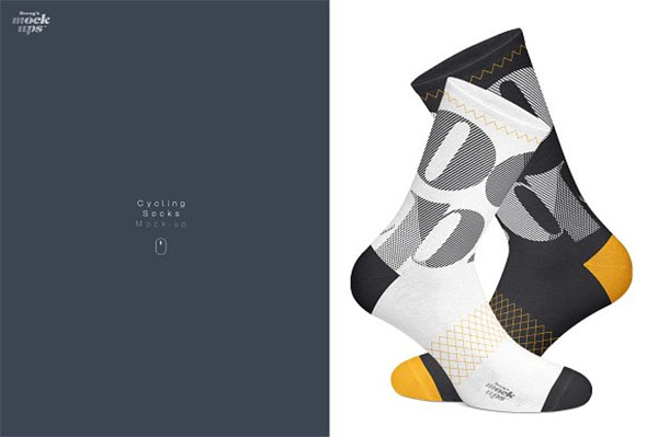 Cycling Socks 3 Types Mockup Design