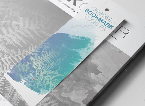 Promotional Bookmark Mockup Template