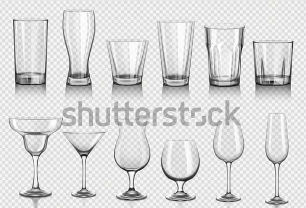 Vector Drink Glass Templates