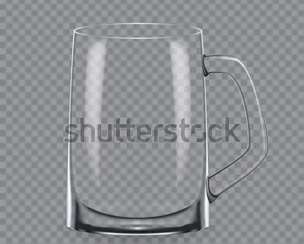 Vector Empty Transparent Alcohol Glass