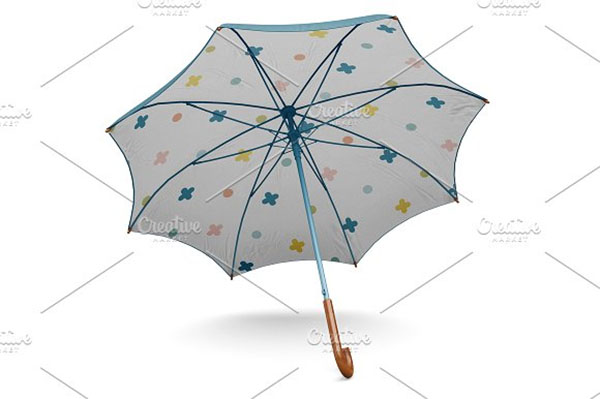 Classic Umbrella Open Mockup