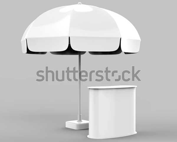 Outdoor Patio Umbrella Mockup