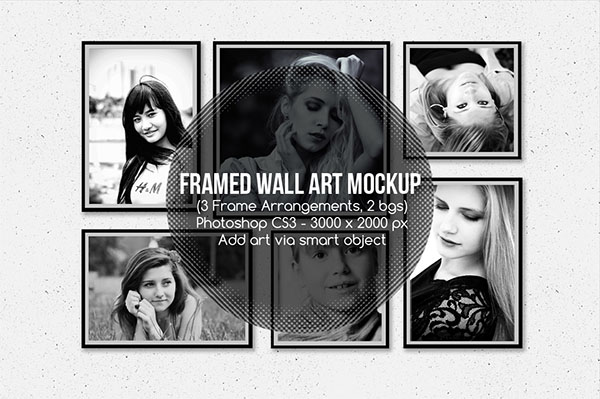 Framed Wall Art Mockup Designs