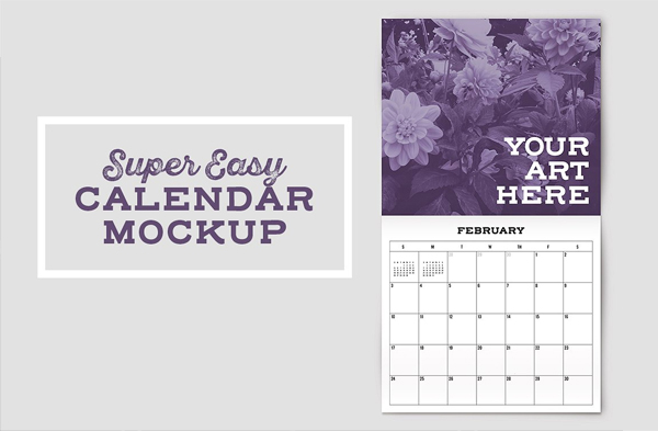 Calendar Mockup Template