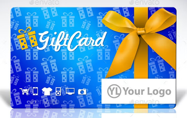 Gift Card PSD Mock-Up