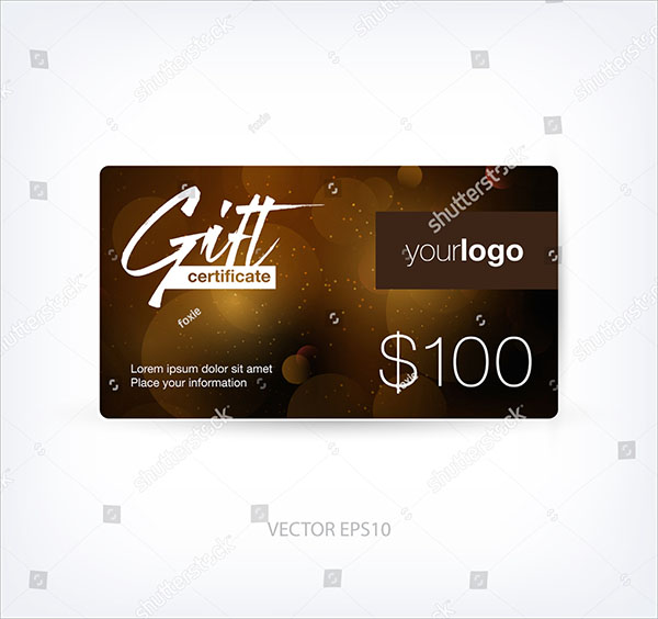 Vector Abstract Gift Card Design Template