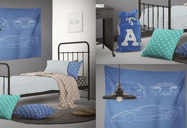 Teenager Bed Mock-up Designs