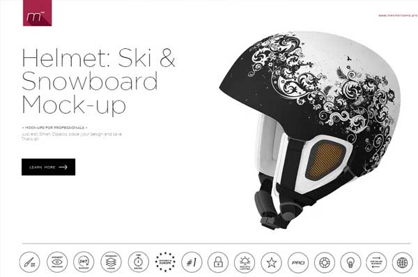 Snowboard Helmet Mock-up