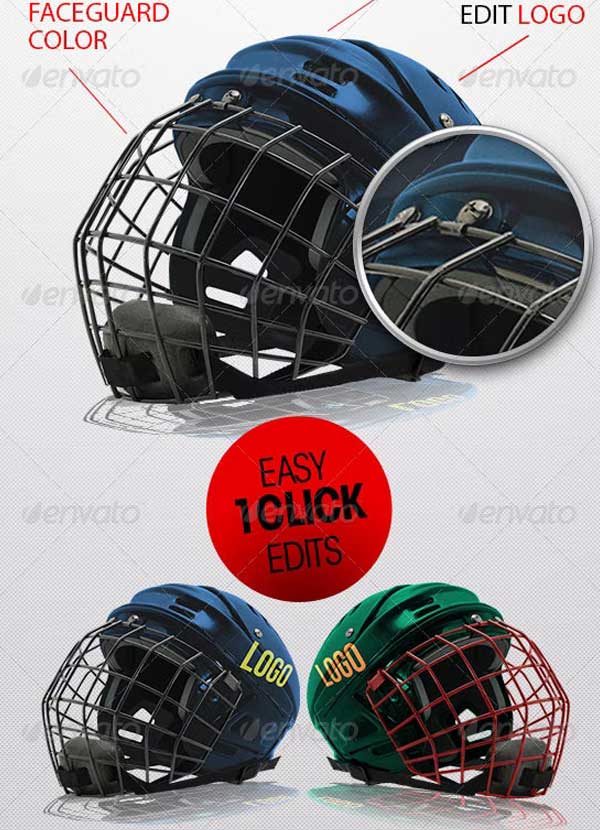 Hockey Helmet Mockups