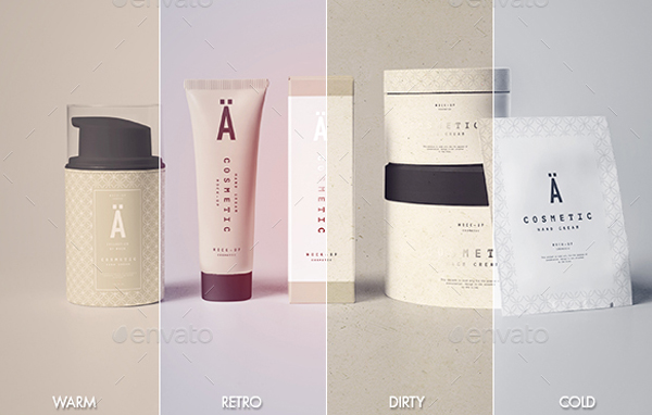 Clean Cosmetic Mock-up Template