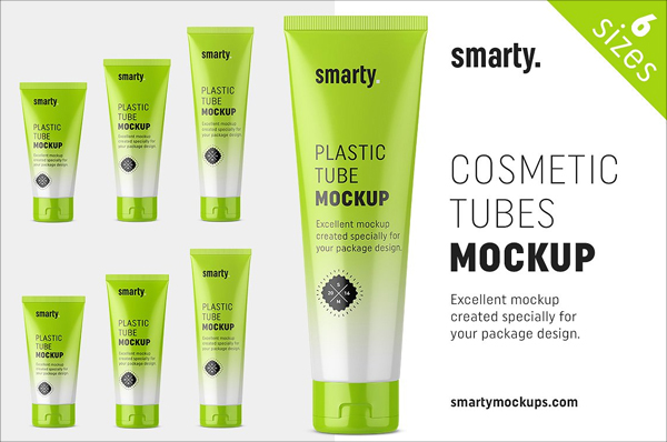 Cosmetic Tubes Mockup Design