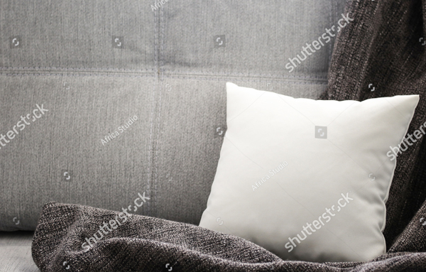 Unique Modern Soft Pillow Mockup