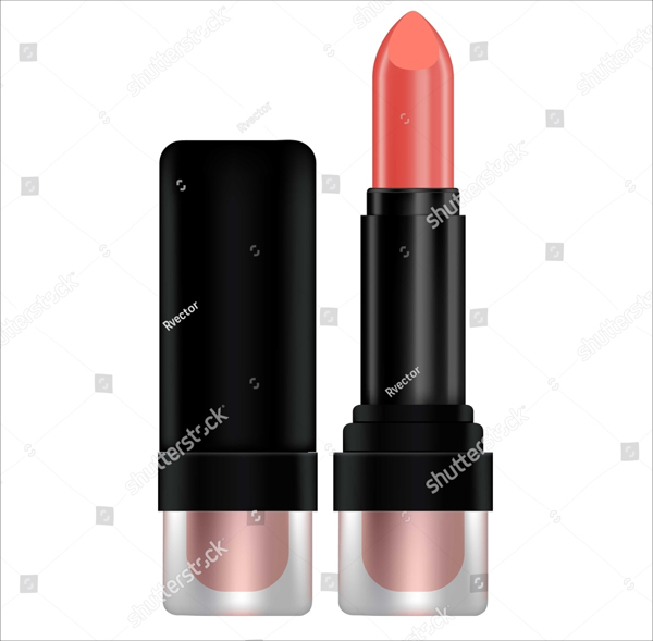 Simple Lipstick Vector Mockup