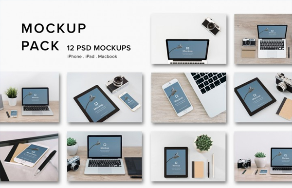 Photorealistic Workspace Mockups