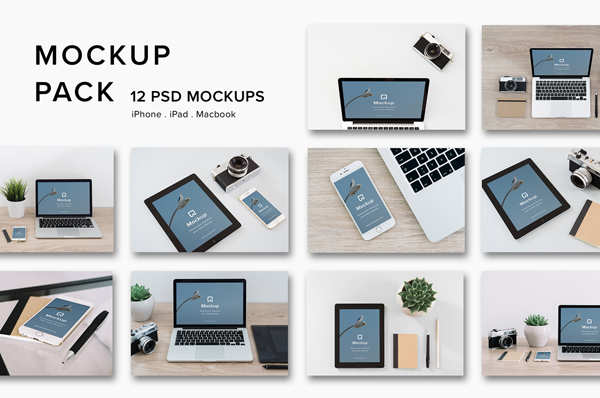 Photorealistic Workspace Mockup Pack