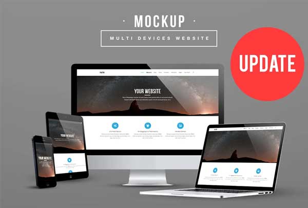 Multi-Devices Website Mockup