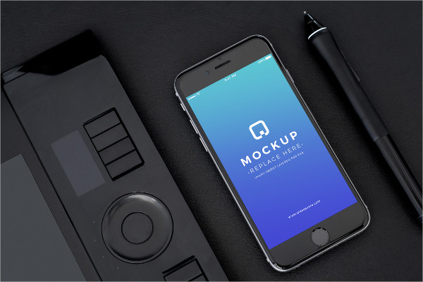 Black Iphone Mockups Pack Templates