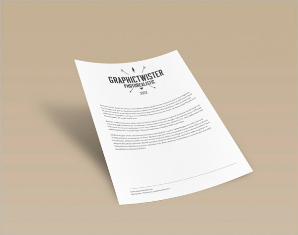 Free Download PSD Paper Mockup Template