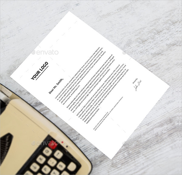 Typewriter A4 Paper Mockup Templates