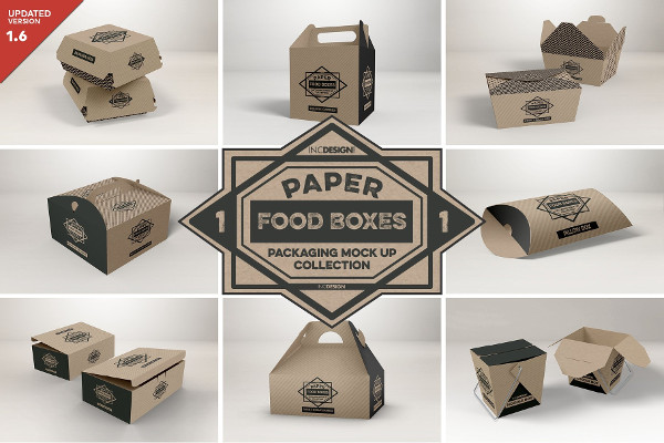 Clean Food Box Packaging Mockups
