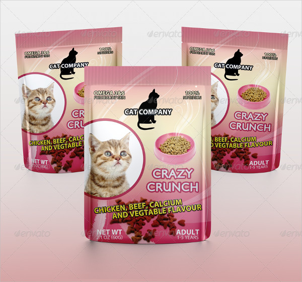 Cats Food Packaging Mock-up