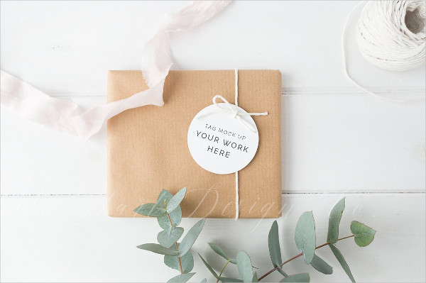 Styled Gift Tag Mock-Up Template