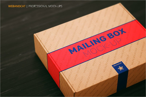 Professional Mailing Box Mock-up Template