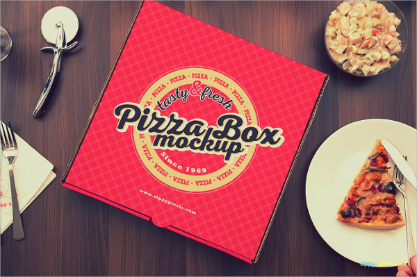 15 Yummy Pizza Box Mock-Up Template