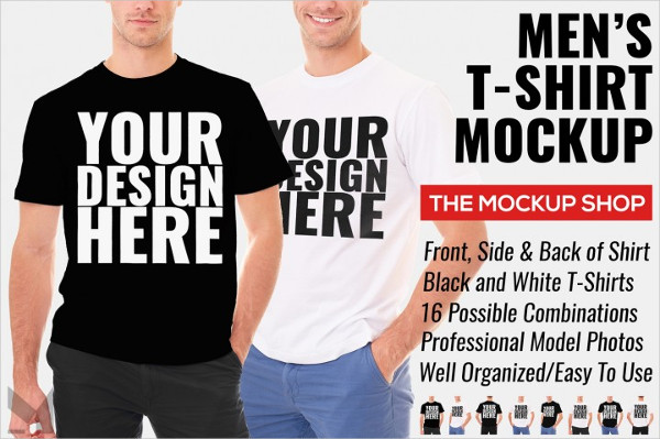Premium Men's T-Shirt Mockup