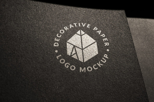 Decorative Paper Logo Mock-up