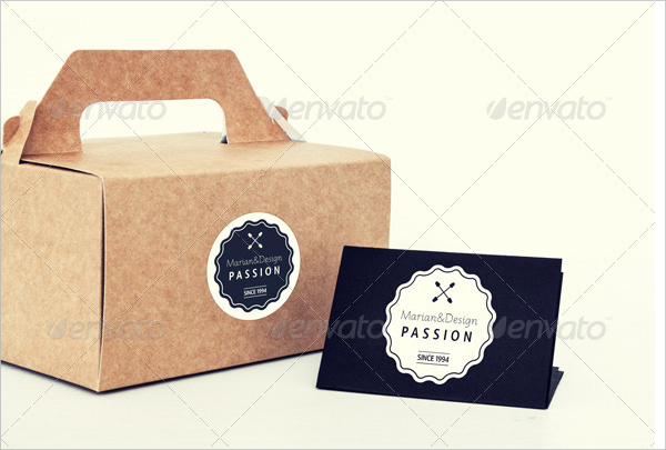 Photorealistic Paper Box & Logo Mock-Up