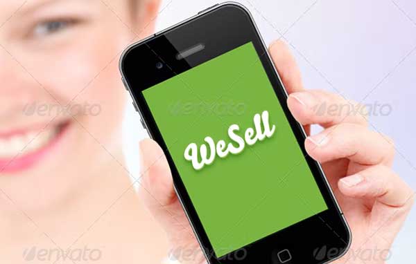 WeSell Mobile App Mockup