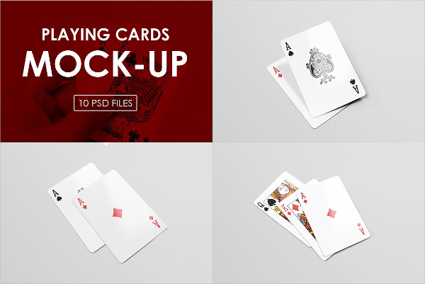 Simple Playing Card Mockups Design