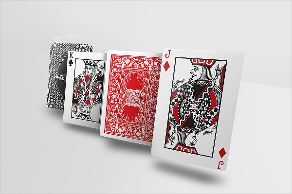 Unique Poker Card Playing Mockups