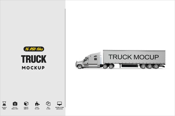 PSD Truck Mockup