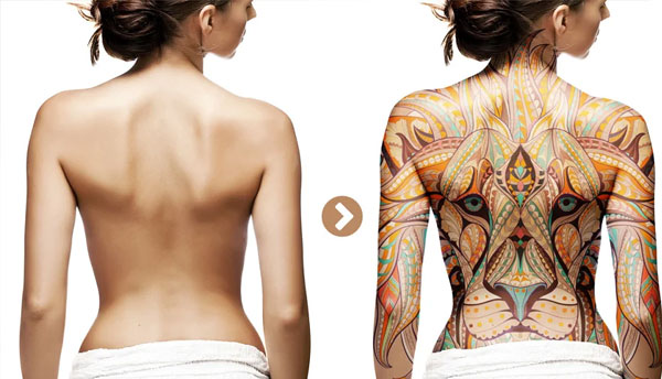 Realistic Body Tattoo Mockup