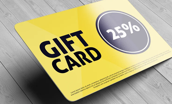 Gift Discount Card Mock-Up