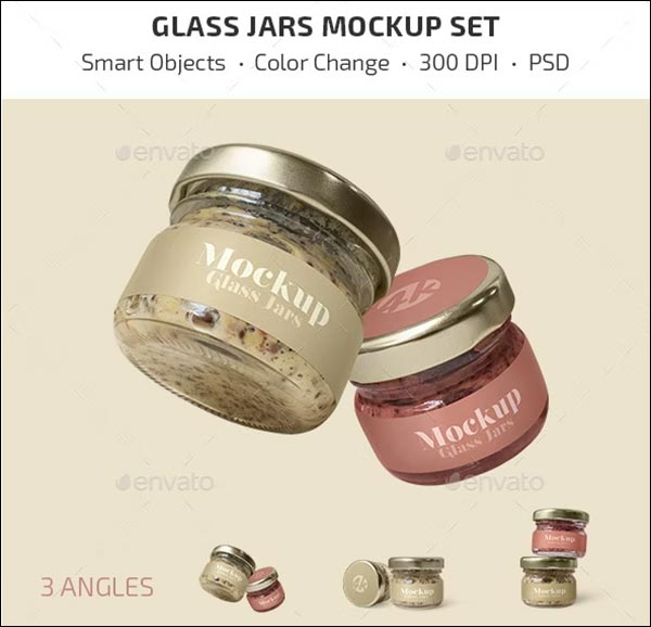 Glass Jars Mockup Set