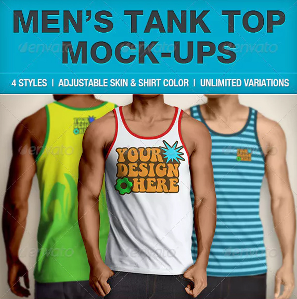 Men's Tank Top Mockup