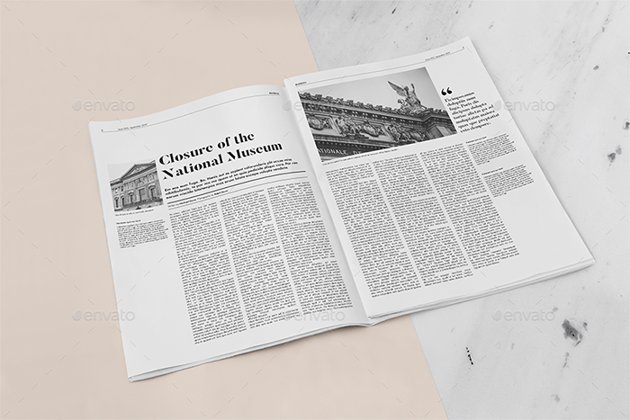 Inferno Newspaper Template