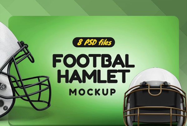Editable Football Helmet Mockup