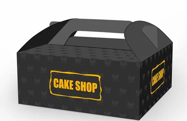 Cake Box Packaging PSD Mockup