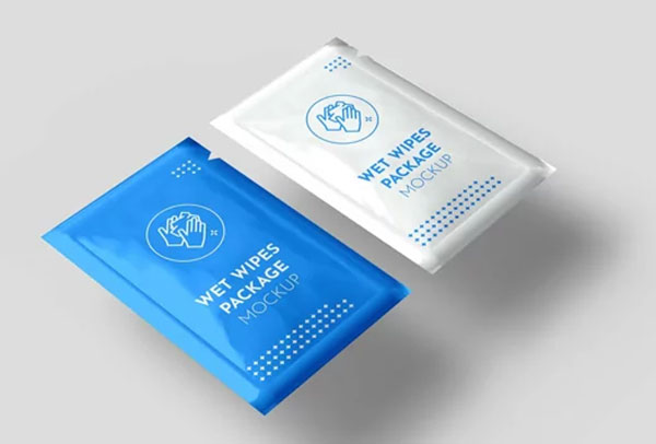 Photorealistic Wet Wipes Package Mockup