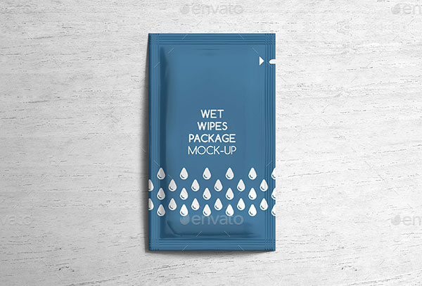 Wet Wipes Package Smart Object Mockup