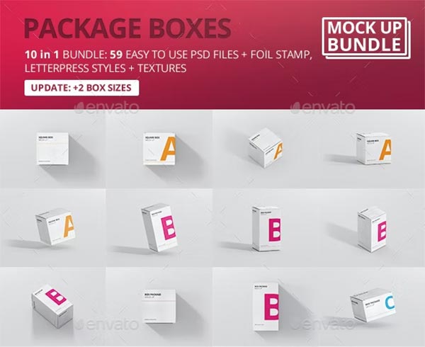 Package Box Mock-Up Bundle